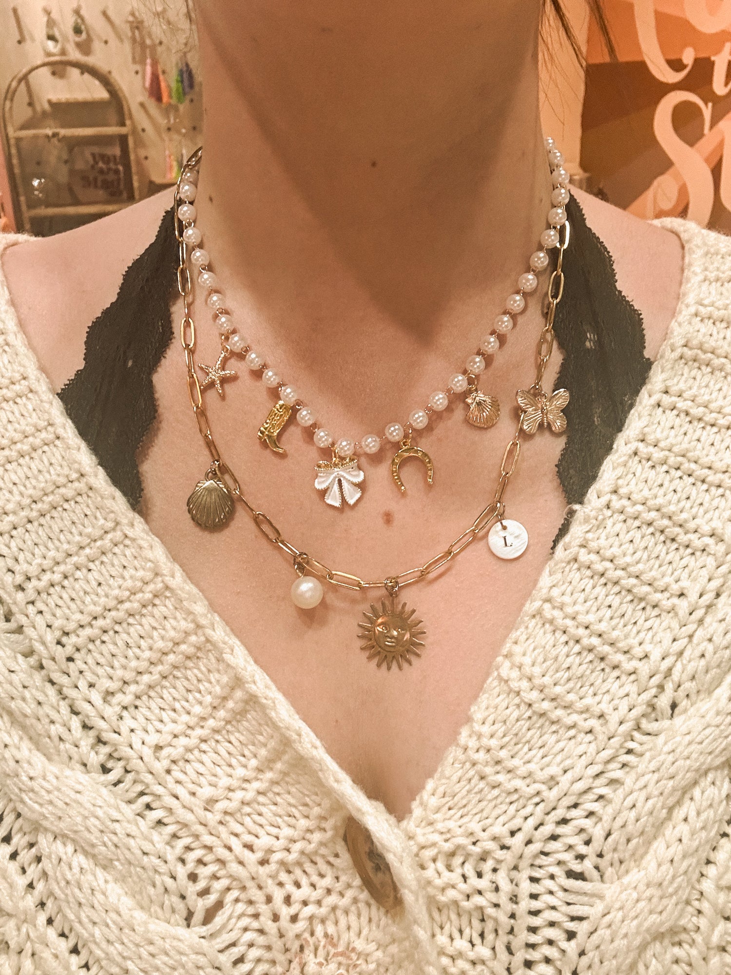 Custom charm necklace