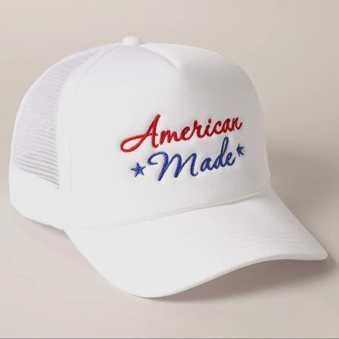 American Made Embroidered Trucker Hat