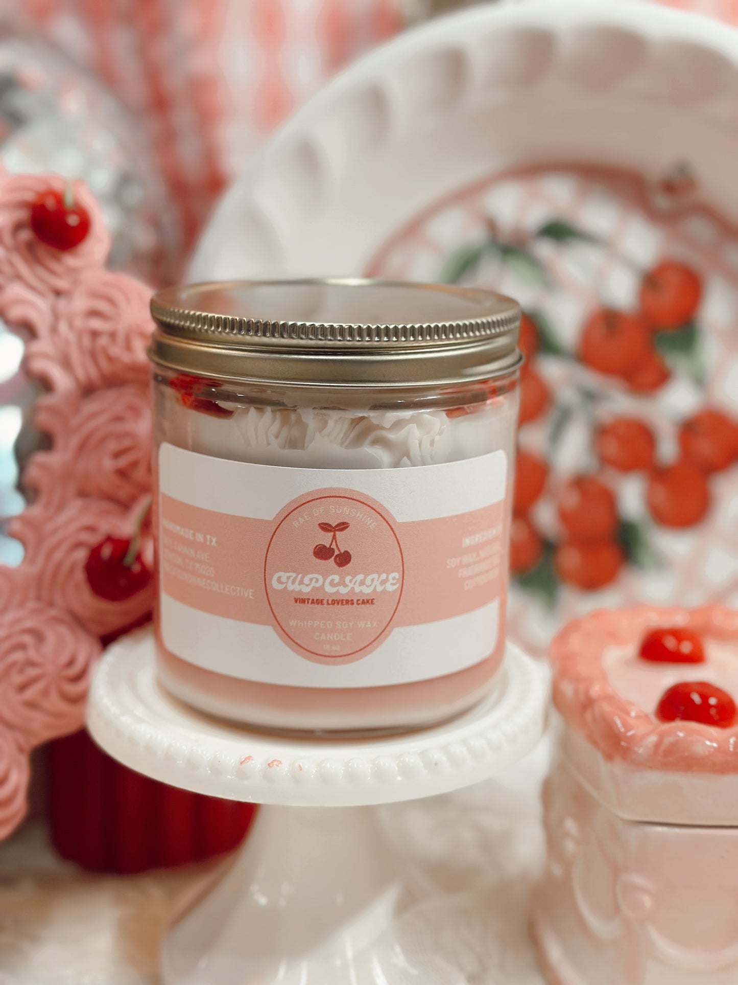 Cupcake Candle - Vintage Lovers Cake