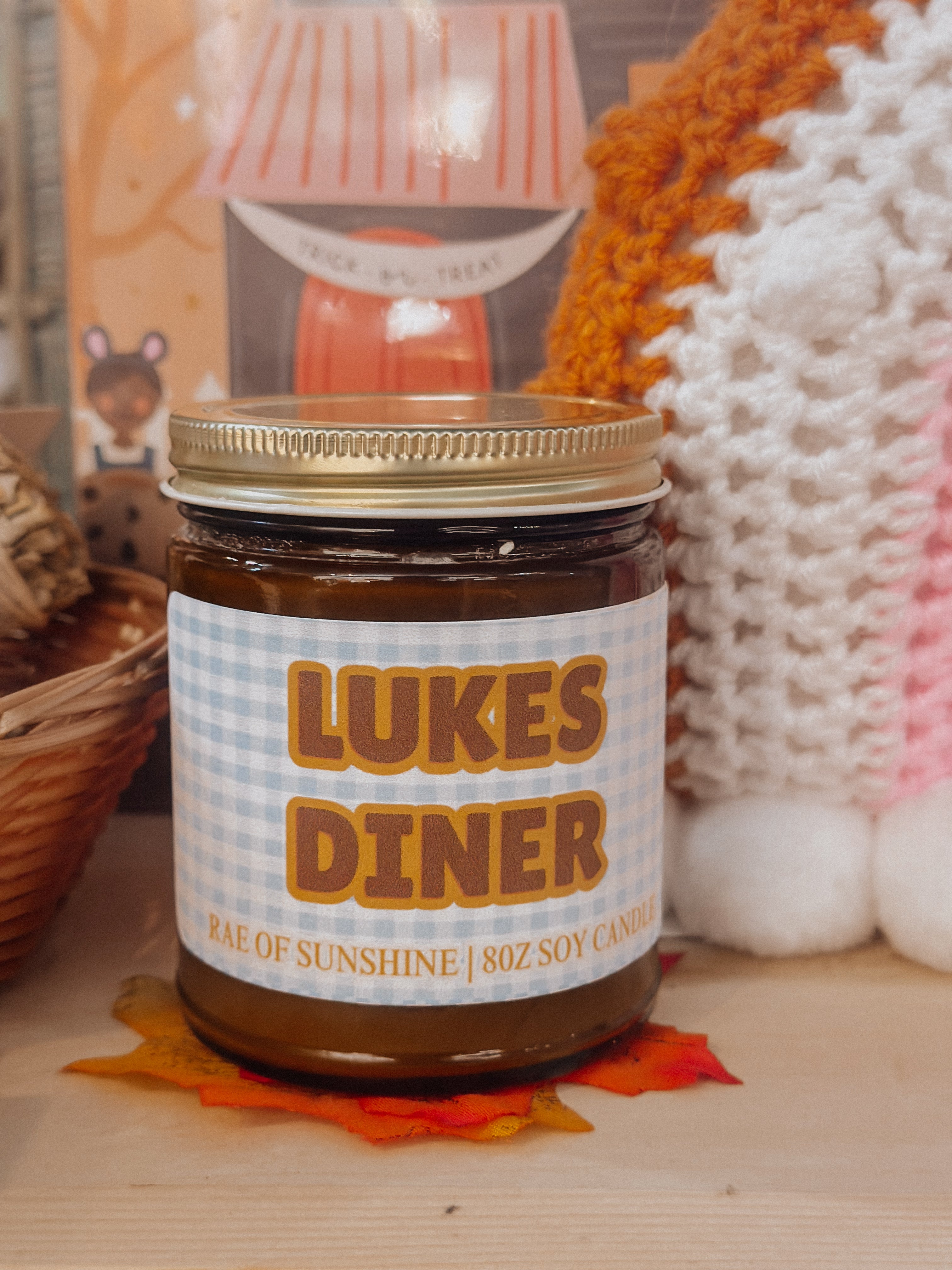 Gilmore Girls | &quot;Lukes Diner” Handmade Eco-Friendly Soy Blend Wax Candle