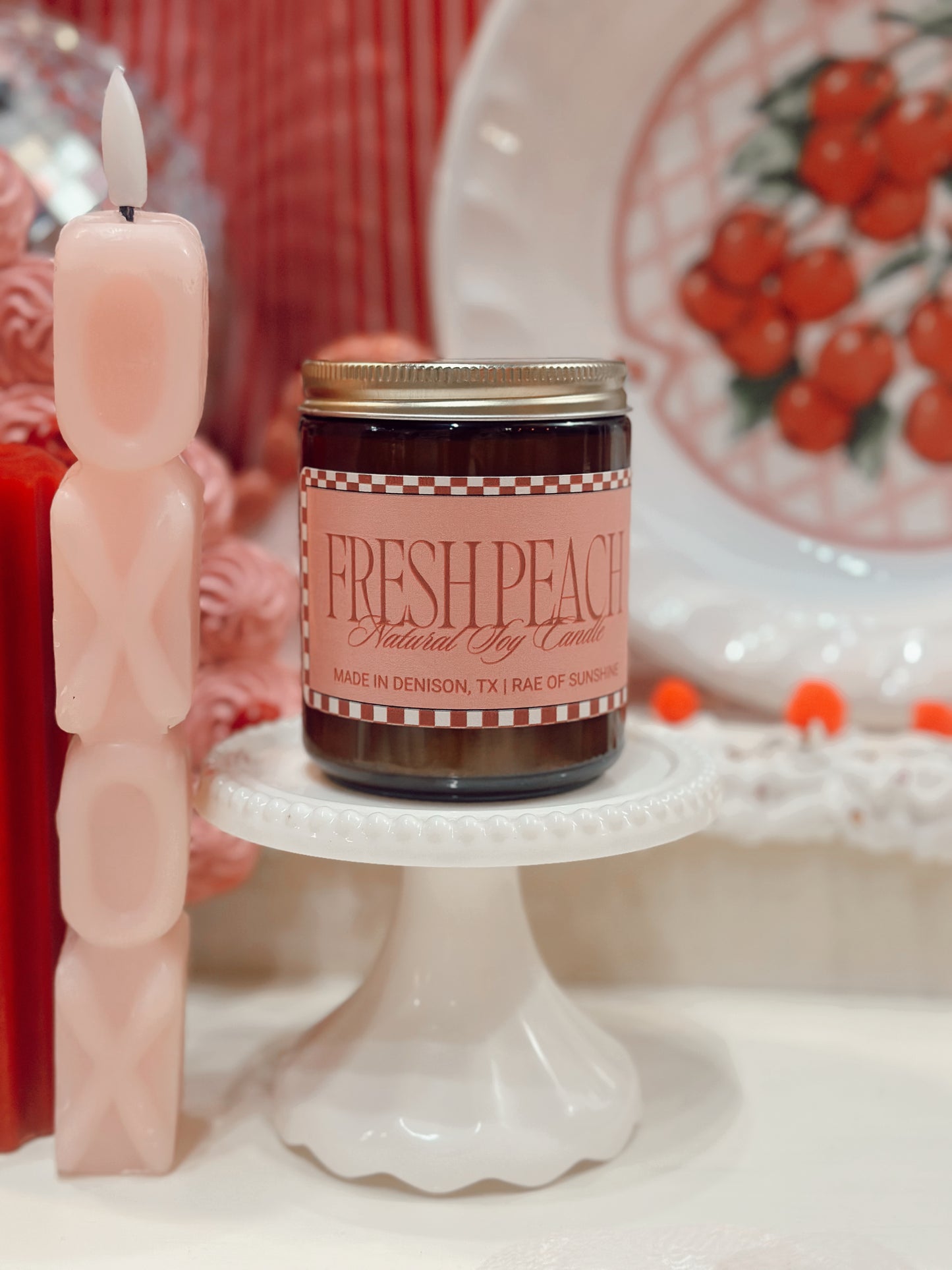 The Dessert - Fresh Peach Candle